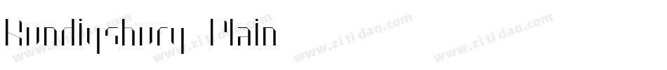 Rundigsburg Plain字体转换